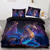 Dream Feilong Digital Printing Three-Piece 3D Duvet Set Kit Direct Sales