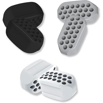 Тренажер для линии подбородка для мужчин и женщин - 3 уровня сопротивления, силиконовый тренажер и формирователь для челюсти без BPA - жевательные таблетки 6 штук