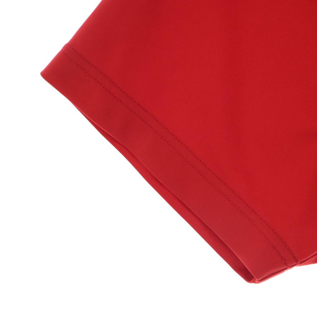 Косметические товары adidas Двухцветный принт Гольф Рукав до локтя Поло на молнии до половины Мужское Б/У