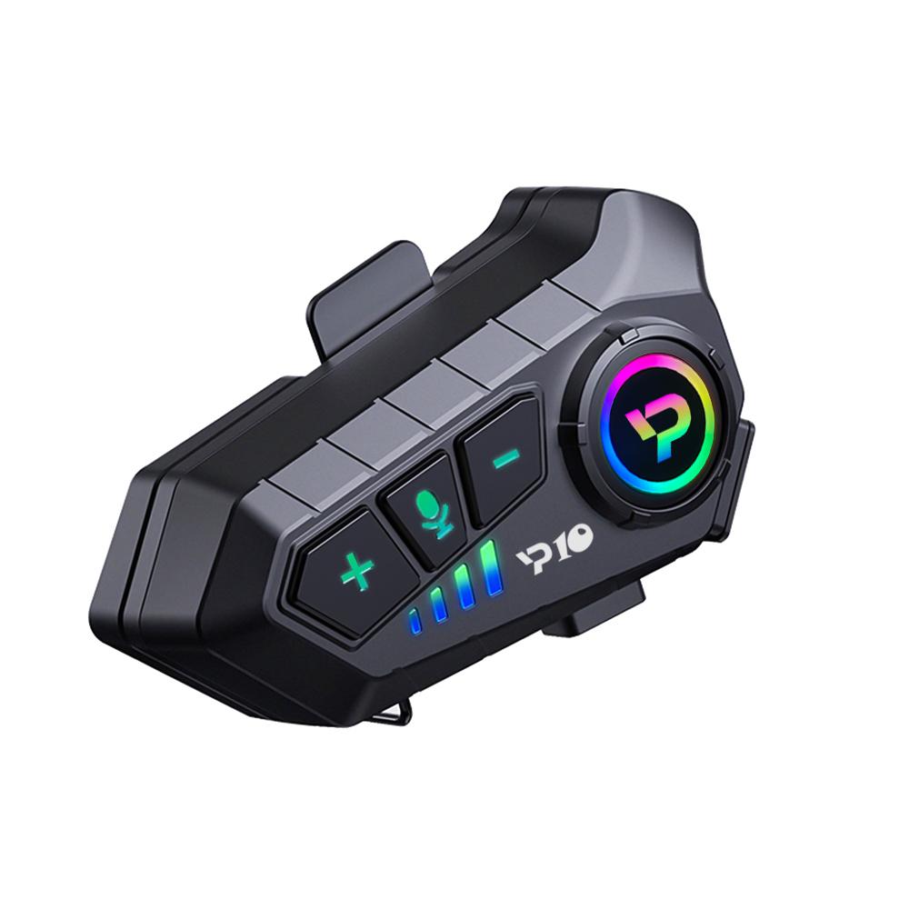 Гарнитура для мотоциклетного шлема, беспроводные наушники Bluetooth 5,3 с шумоподавлением, громкая связь, воспроизведение музыки, водонепроницаемые наушники для мотоциклетного шлема