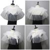 Women Victorians Ruffle Neck Collar 3 Layers Mesh Vintage Renaissances False Collar Large Shawl Scarf Decorative Capelet