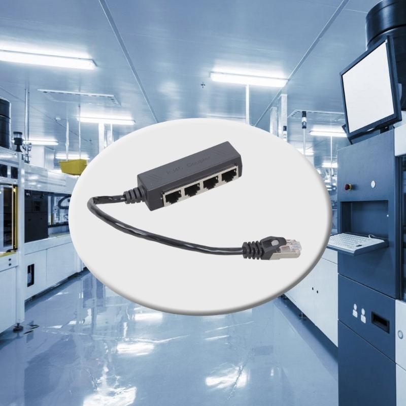 Адаптер-разветвитель Ethernet RJ45, 1 на 4 порта, сетевой удлинитель, высокая скорость для дома и офисов