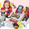 Supermarket Cash Register Toy Kids Checkout Counter Playcashier Register For Kids PlayHouse Toy Credit Card Machine Toy