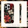Винтажный чехол для телефона с цветком гибискуса для IPhone 17AIR 16E 16 15 14 13 12 11 17 Pro Max Plus Двухслойная задняя крышка