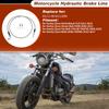 Motoforti 52In Hydraulic Front Brake Line Kit for Harley Dyna No.45112-08 Silver Tone