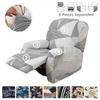 Recliner Slipcover-Stretch Soft Slip Furniture Protector for Recliner with Pocket Fitted Sofa Couch Cover Lazy Boy Chair Cover