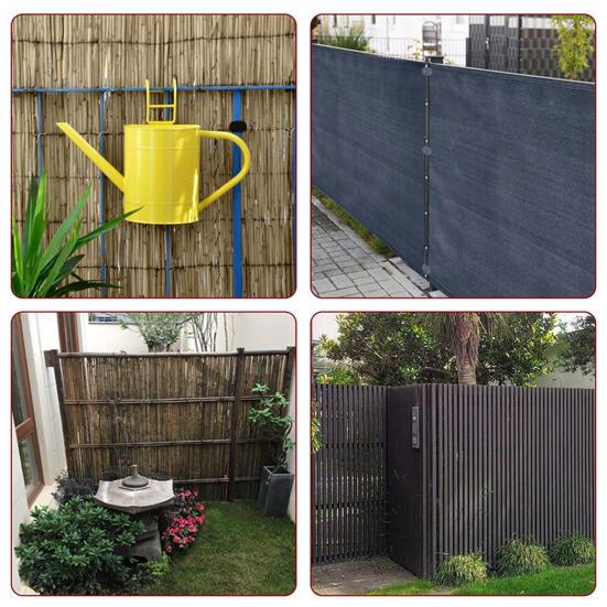 Privacy Screen Buttons with Zip Ties Fence Privacy Screen Fixing Kit Weatherproof Privacy Screen Installation Accessories for Balcony Railing