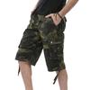 Summer Mens Cargo Shorts Camouflage Twill Chino Knee Length Pants Pockets Beach Pants