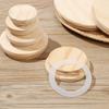 Kitchen Organization Bottle Sealing Caps Mason Jar Lid Wood Lids Canning Storage Wide Mouth Cover