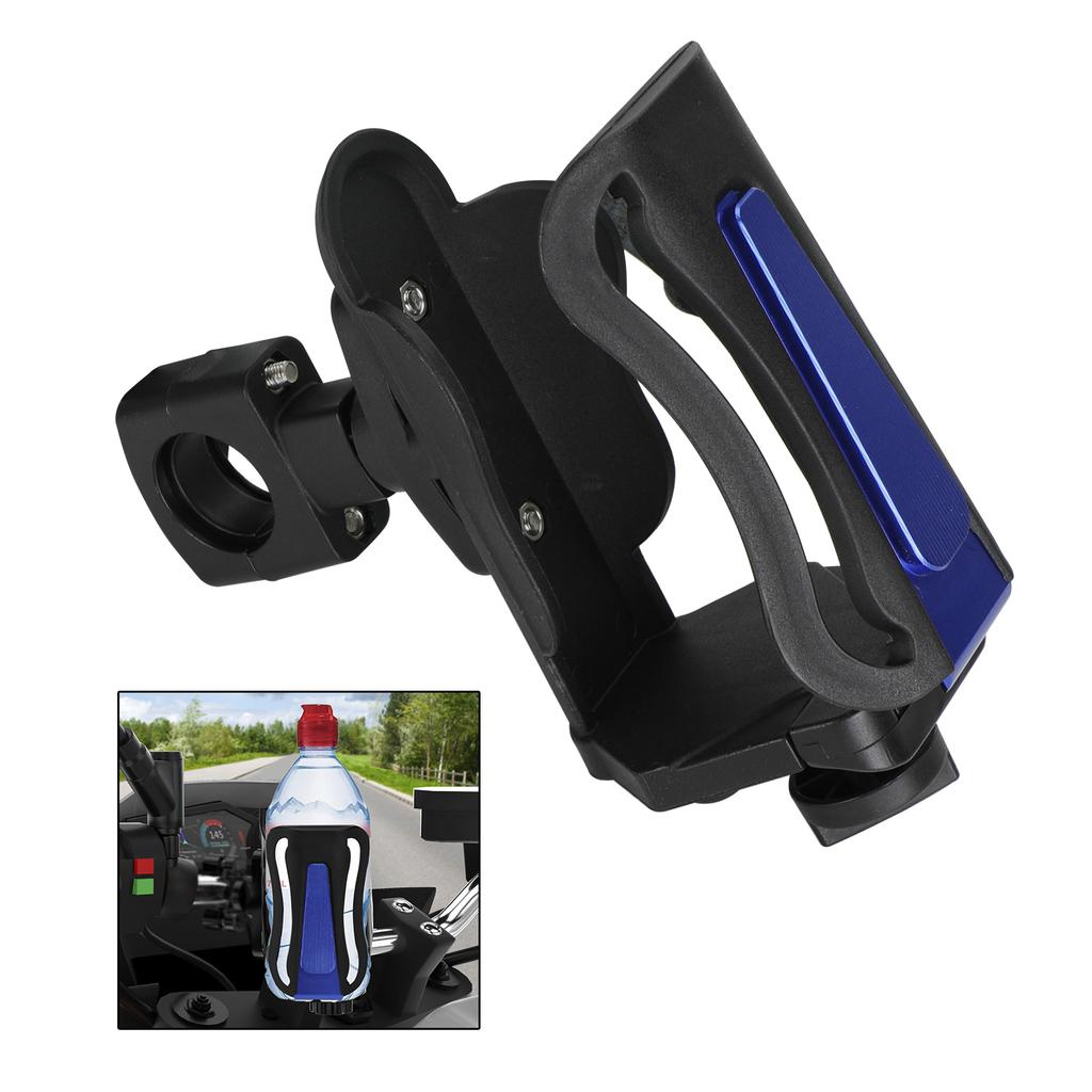 Мотоцикл Регулируемый Держатель для Стакана на Руль Крепление для Бутылки Кронштейн 25 мм Синий Для Скутера