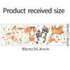 Cartoon Animals Wall Stickers Children Rooms Fawn Fox Kids Wall Stickers Decals Wallpaper for Kids Room Baby Room Decoration