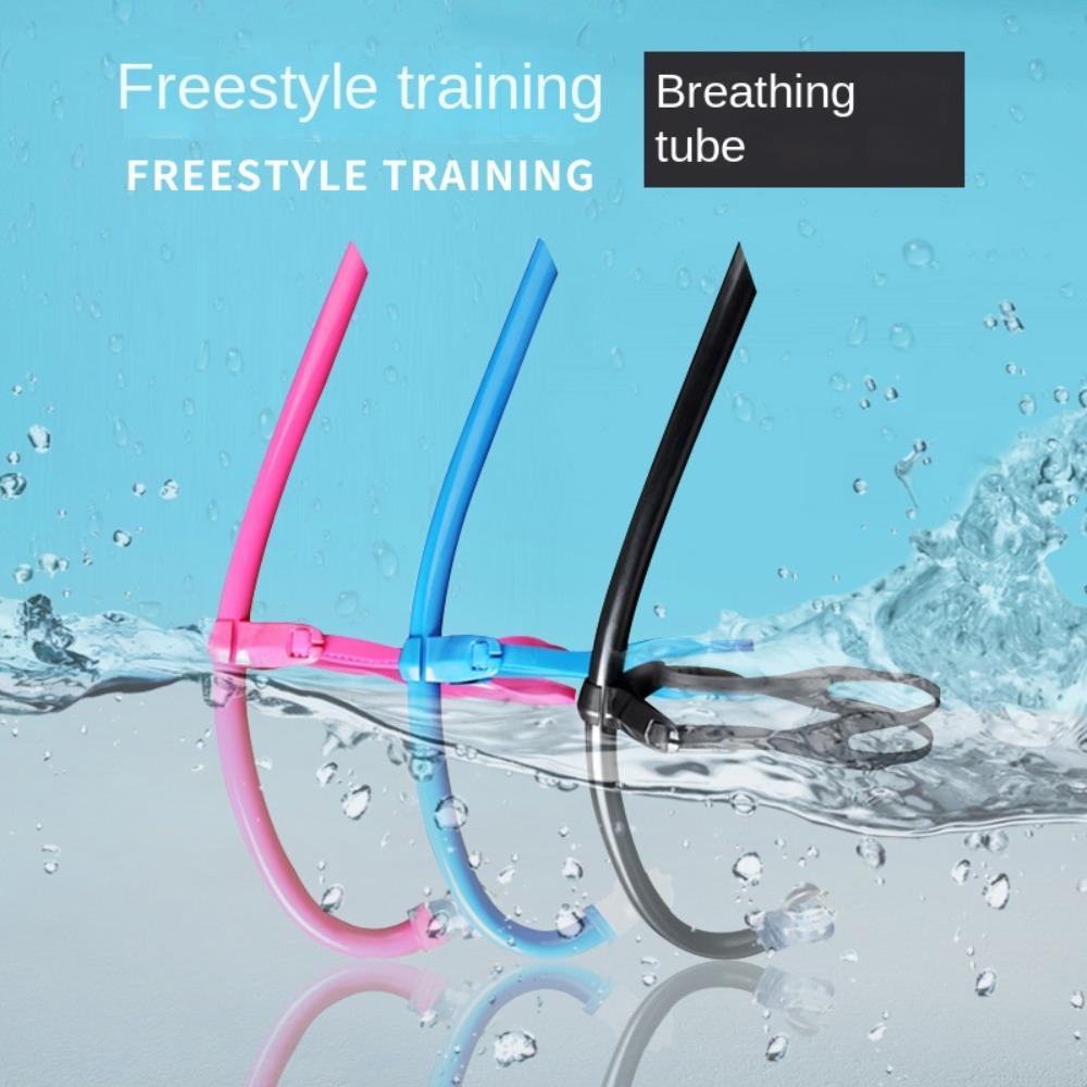 Comfortable Silicone Front Swimmer Snorkel Adjustable Diving Snorkel Swim Training Snorkel  Youth