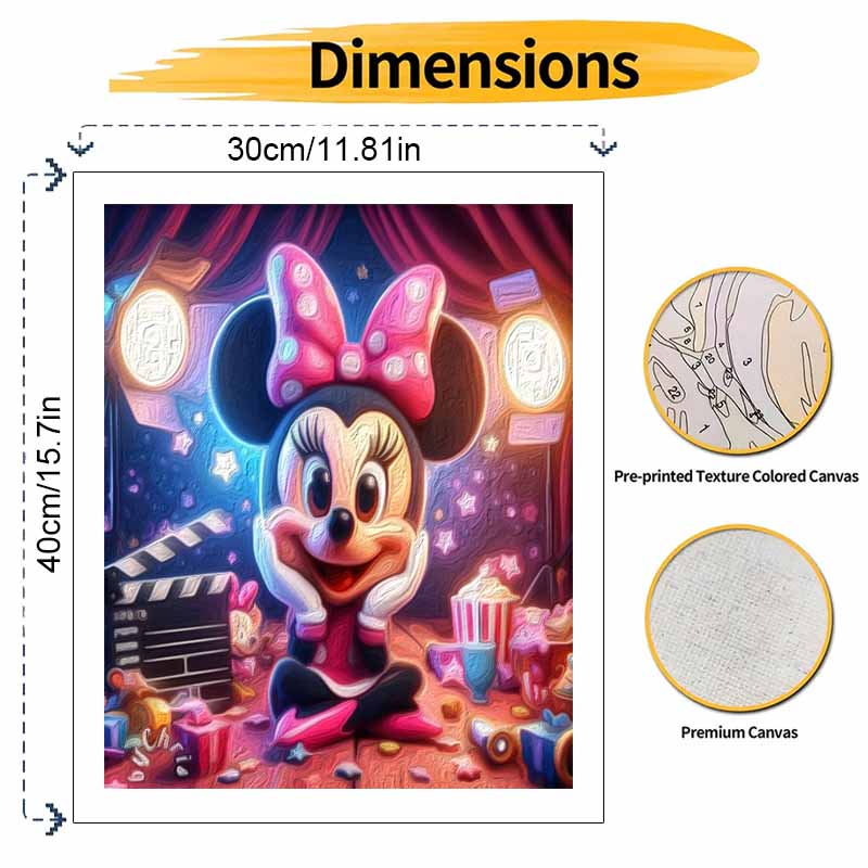 Disney Микки Маус Звезда Фильма масляная живопись набор для рисования картина ручной работы DIY подарок украшение дома настенный декор принадлежности для творчества декор для вечеринки