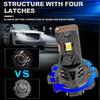 2 шт. H7 H4 LED CANBUS Лампы для фар H11 H8 9005 HB3 9006 HB4 для автомобиля 30000 лм Супер яркие светодиодные прожекторы Беспроводная турбо-вентиляторная фара Автомобильная противотуманная фара