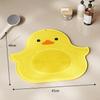 Силиконовый массажный коврик для ног «Маленький жёлтый утёнок», противоскользящий коврик для ванной, коврик для мытья ног и душа