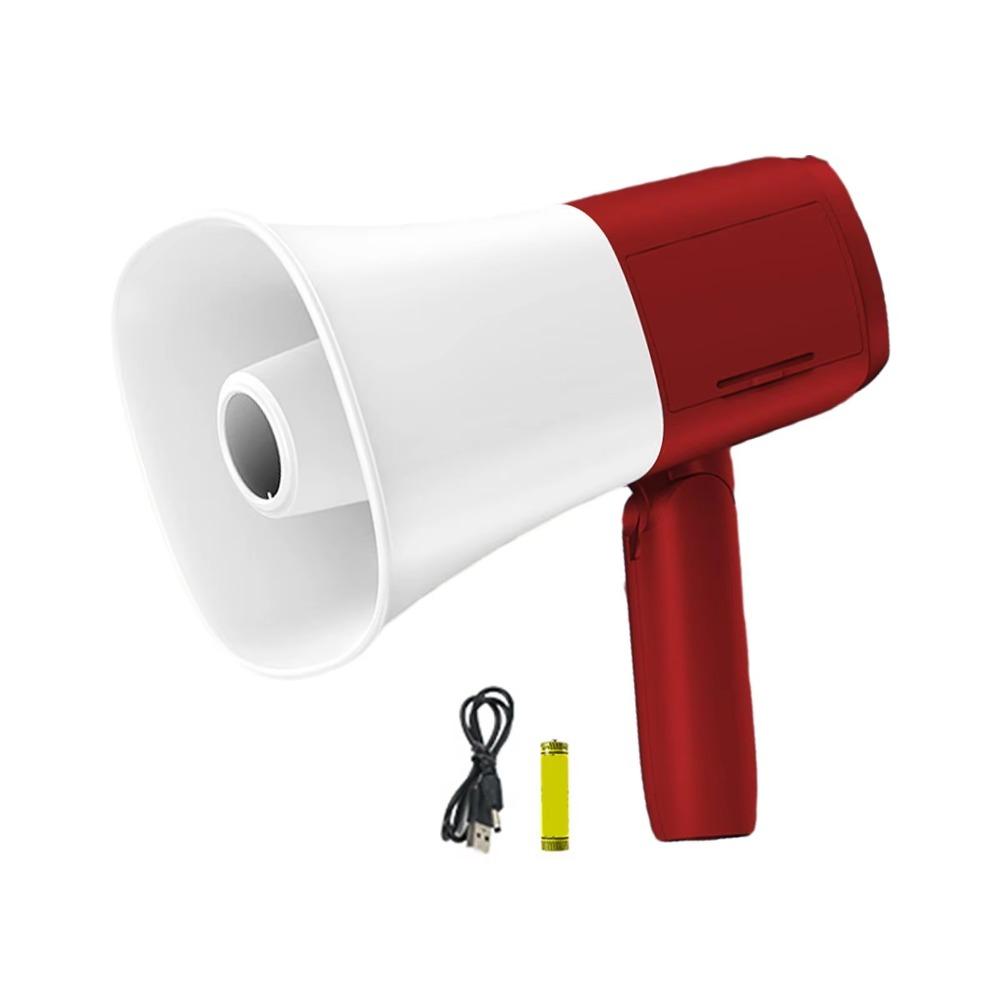 Adjustable Volume Portable Megaphone Foldable Handle Bullhorn Speaker  Fans