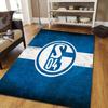 FC Schalke 04  Pattern Square Carpet,Area Rug,Carpet Rug for Living Room Bedroom Sofa Playroom Decor,Non-slip Floor Mat