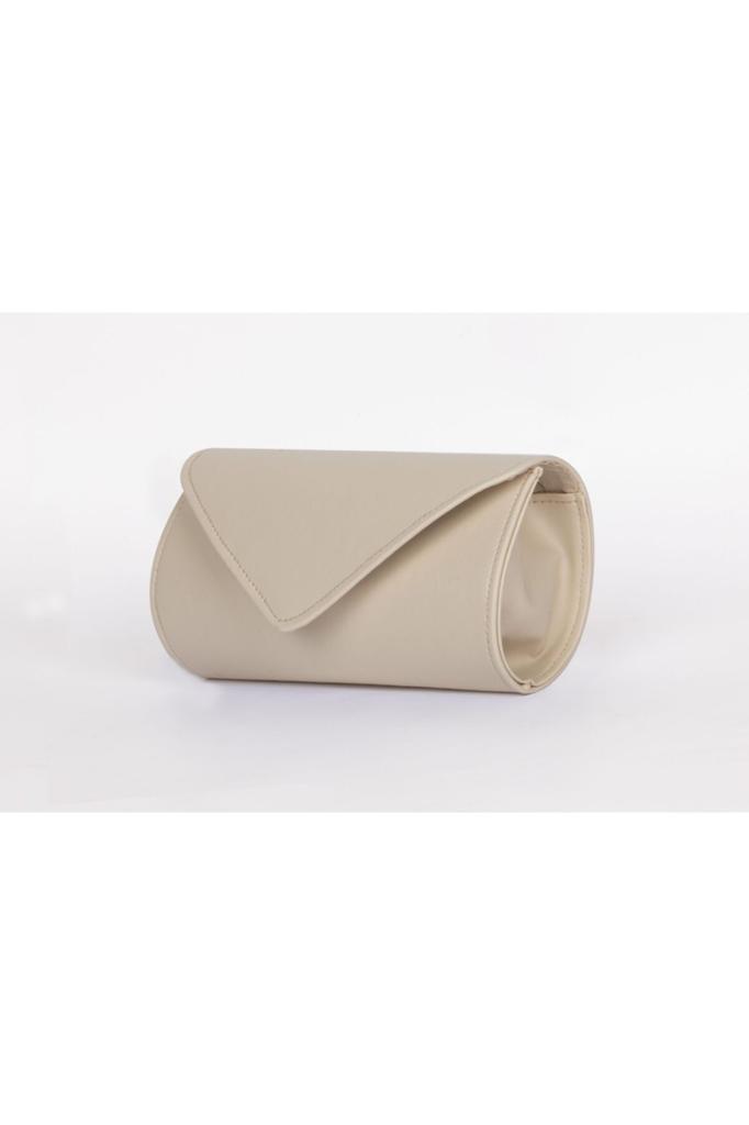 Women's Stylish and Useful Evening Dress Bag Cream Line Pattern Evening Dress Bag