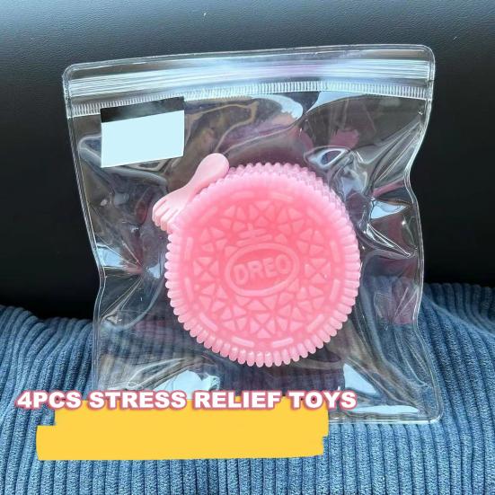 1/2 шт., игрушка для сдавливания шоколадного печенья, медленный отскок, TPR, снятие стресса, портативная, для детей, подростков, взрослых, сдавливание печенья, сенсорная игрушка-фиджет