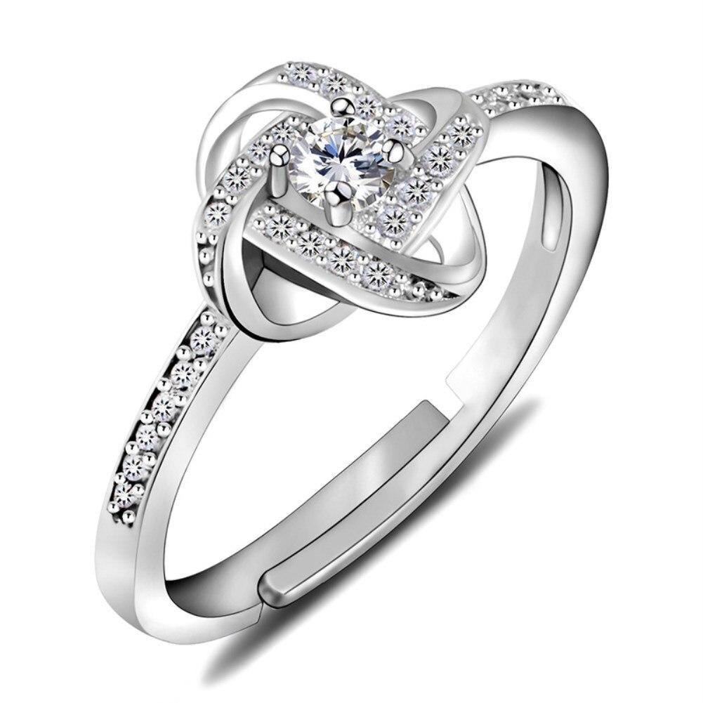 Classic Wedding Sparkling AAAAA Zircon Ring 925 Sterling Silver Engagement Rings For Women Fine Jewelry Ring Gift Wholesale