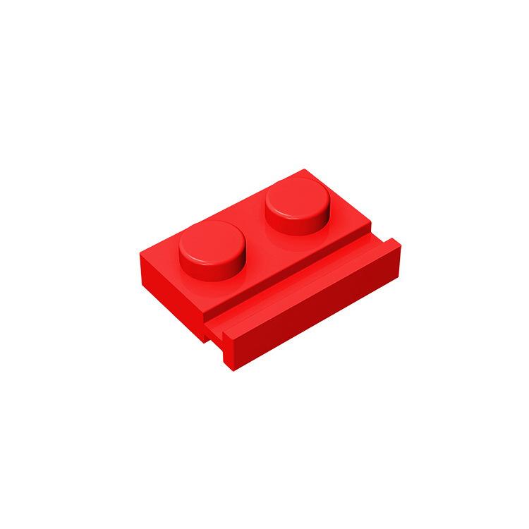 50 шт. Совместимые с MOC Детали Сборки 32028 Пластина Модифицированная 1x2 с Направляющей для Двери Детали Строительных Блоков DIY Образовательные Тех