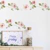 Style Flowers Vine Wall Sticker Bedroom Home Decoration Living Room Skirting Removable Wallpaper Self-adhesive Stickers