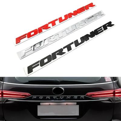 1 шт. 3D ABS Наклейки с буквами FORTUNER Эмблема для автомобиля Fortuner Передний капот Решетка радиатора Значок на багажник Автоаксессуары