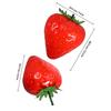 Extra Large Simulation Strawberry Fake Fruit Decorative Artificial Lifelike Photo Prop for Party Home Kitchen Display