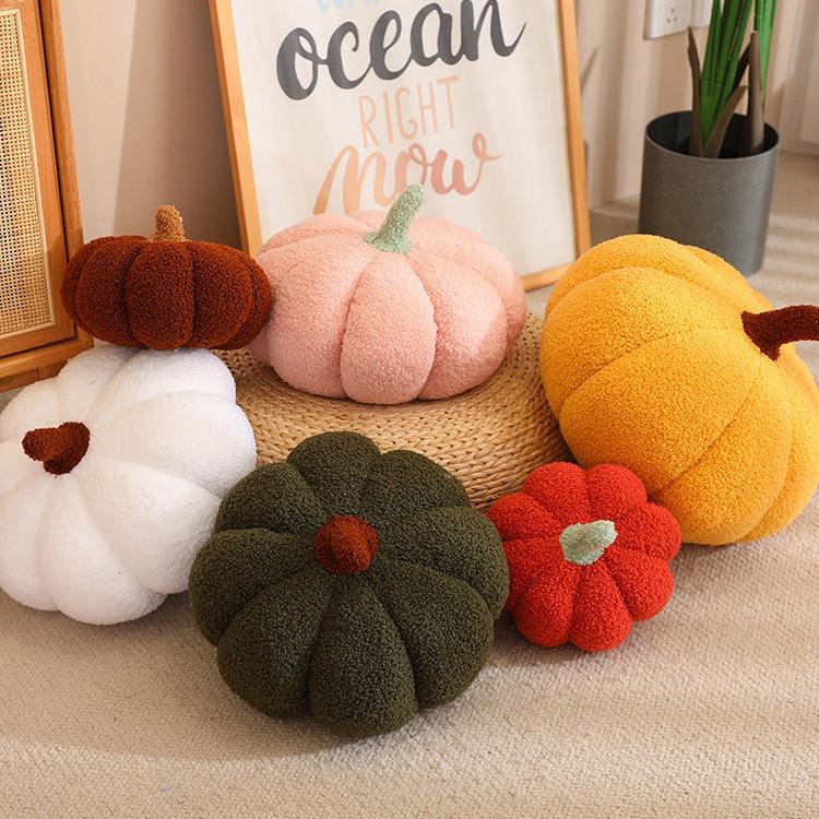Cute Irregular Pumpkin Pillow: Plush Halloween Decoration for Sofa, Bedroom, or Bay Window