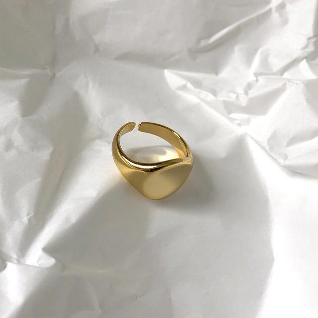 925 Серебряные открывающиеся кольца для женщин, пар, новая мода, простое гладкое круглое кольцо ручной работы, ювелирные изделия для вечеринок, подарки