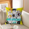 WIND Anime BREAKER Office Cushion Pillowcase Car Cushion Cover45X45CM Lumbar Pillowcase Sofa Pillowcover