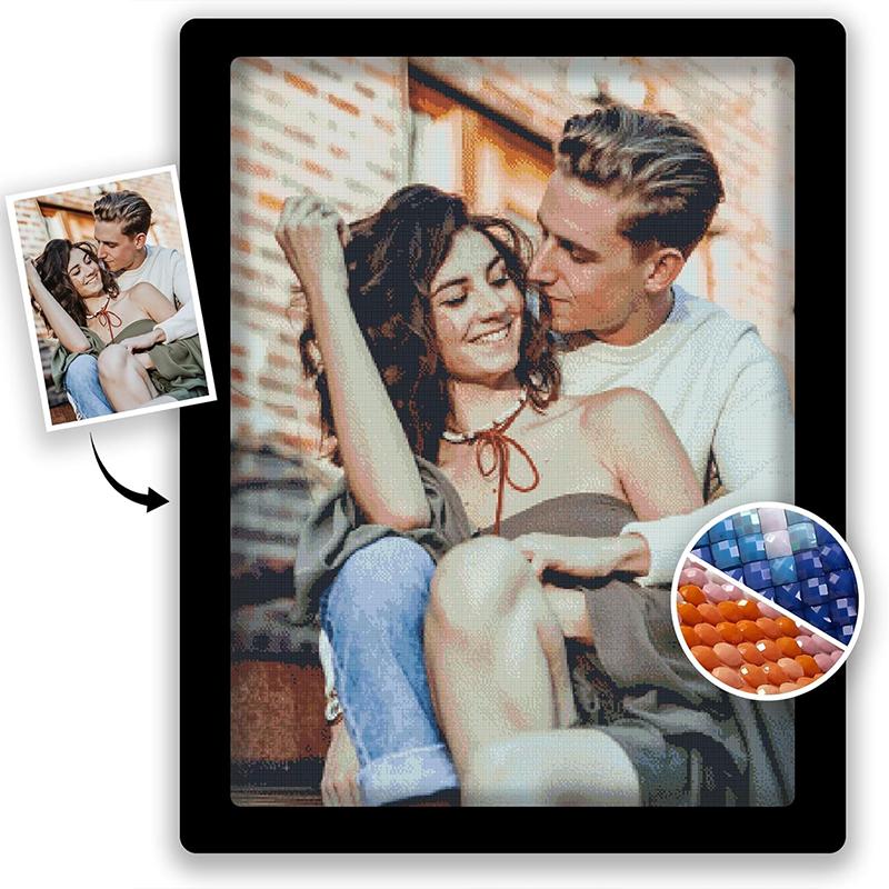 Custom Diamond Painting AB Drill Photo DIY 5D Round Square Full Diamond Mosaic Embroidery Hobby Birthday DIY Velvet Canvas Gift