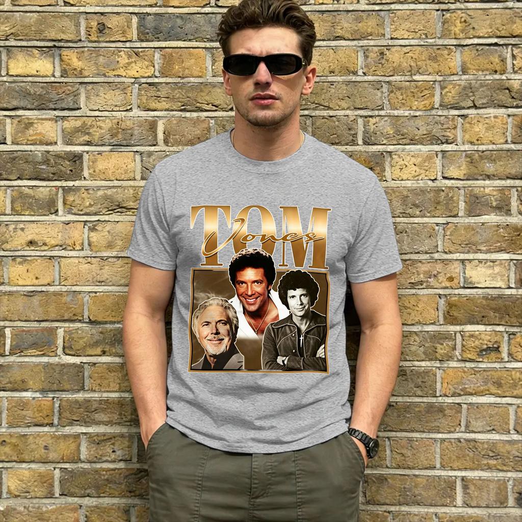Tom Jones Cotton T Shirt For Unisex Summer Streetwear T Shirts Oneck Hipster Tee Shirt Oversized Pattern Clothing