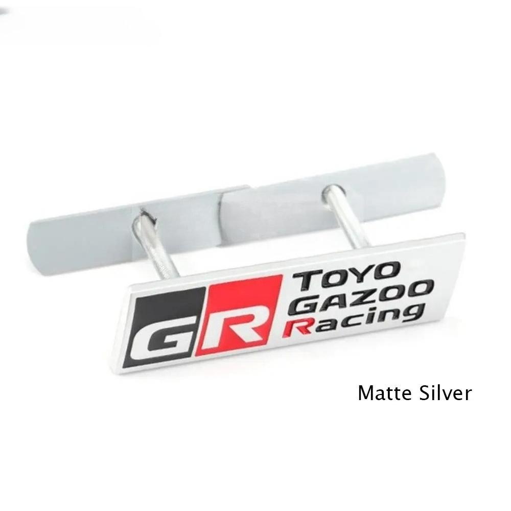 1 шт. Автомобильный стайлинг Gazoo Racing GR 3D Значок из цинкового сплава для решетки радиатора автомобиля Металлическая эмблема Наклейка для Supra AE86 GT86 Corolla