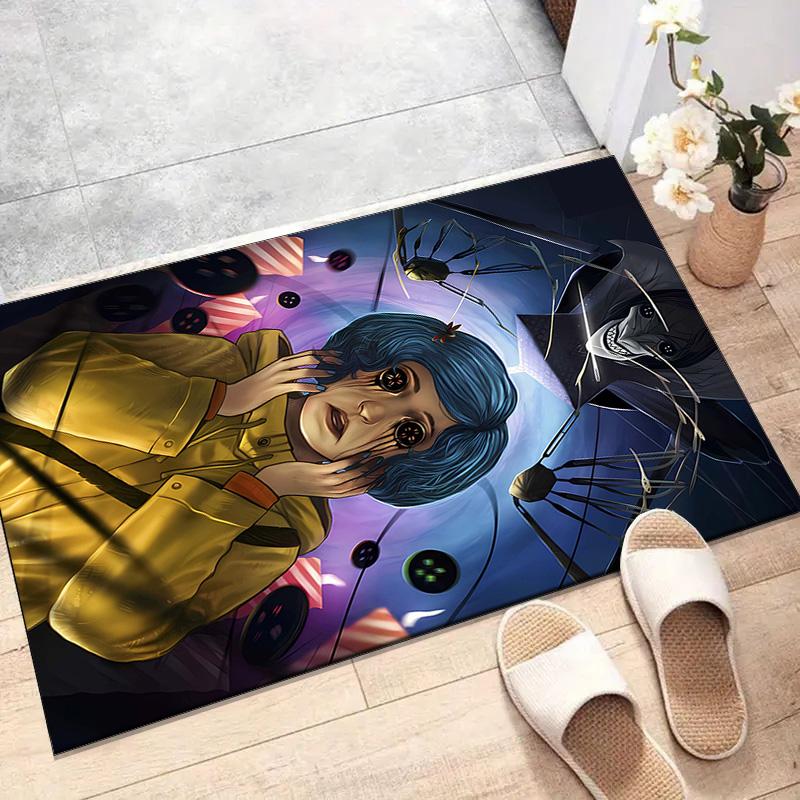 1pc Coraline (7) Design Printed Area Rug Carpet for Bedroom Living Room Home Decor Rugs Mat Non Slip Mat Rug for Bedside