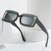 Vintage Ladies Eyewear Big Frame Shades Women's Sunglasses Men Sun Glasses Rectangle Sunglasses