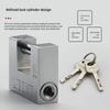 Anti-Theft Rectangular Padlock Guard with Anti-Pry and Anti-Shear Features for Doors and Cabinets