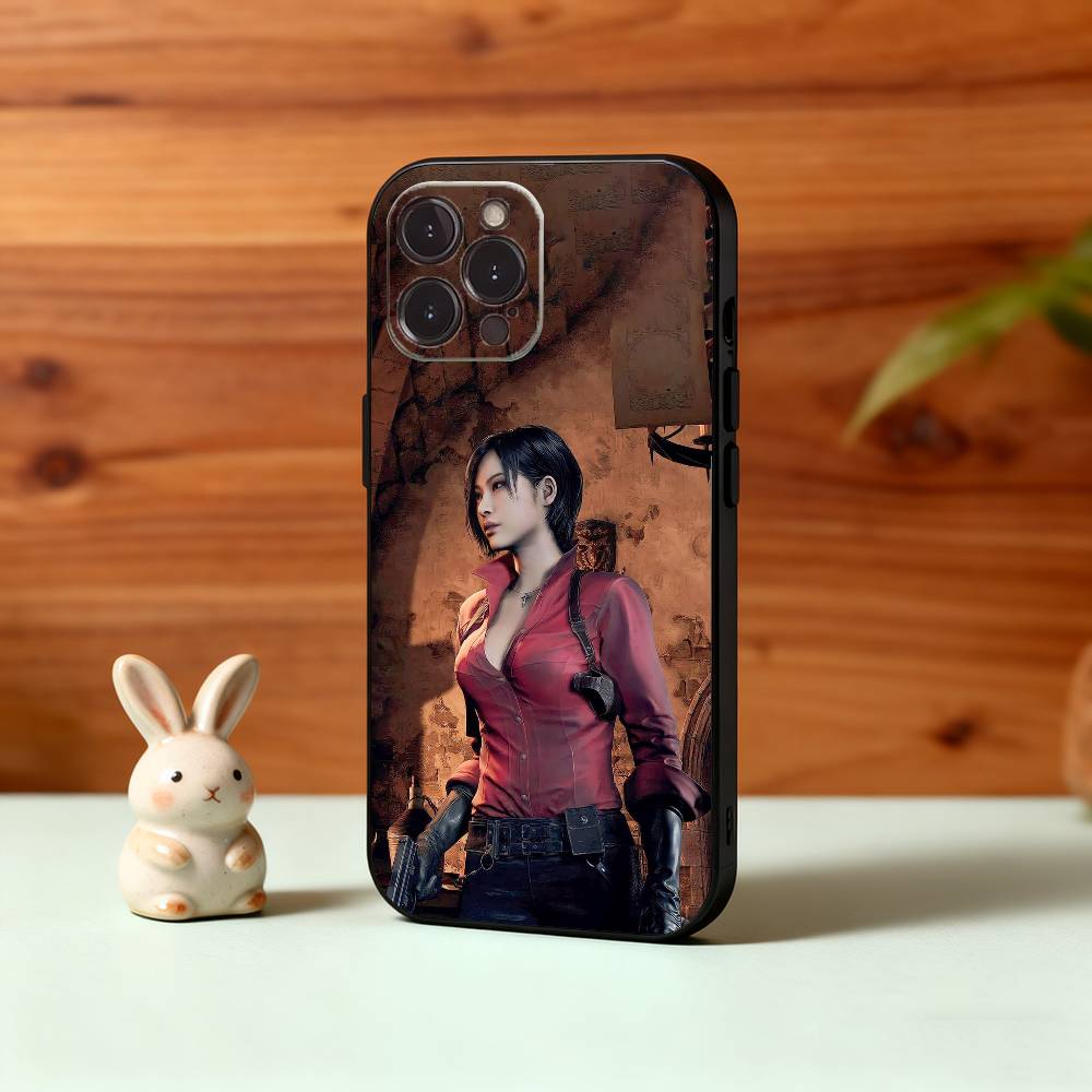 Ada W-Wong R-Resident E-Evil Phone Case For iPhone17,16,15,14,13,12,Plus,Pro Max, 5G Others Soft Black Cover