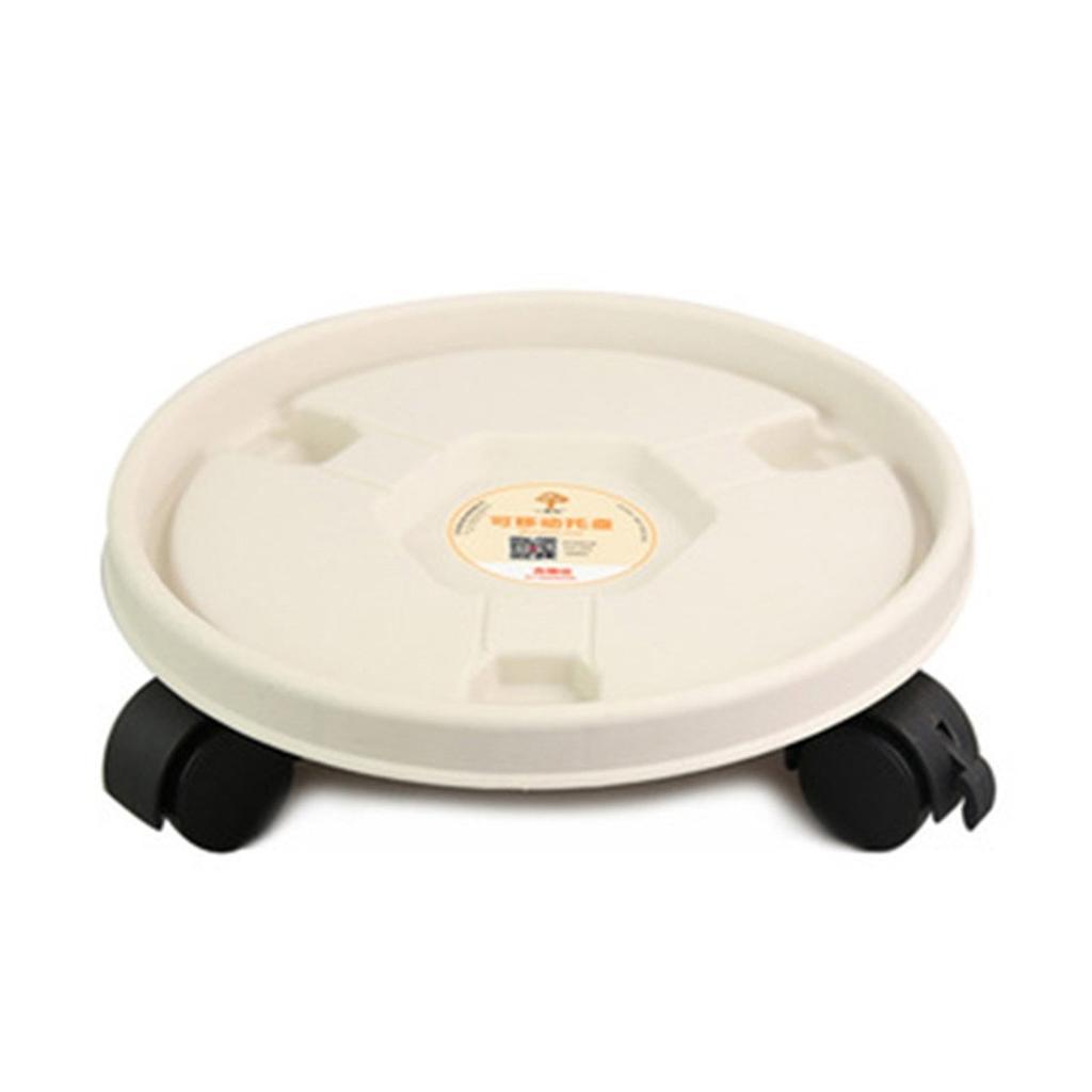 Flowerpot Base Roller Plate Sturdy Support with Degree Rotating Wheels