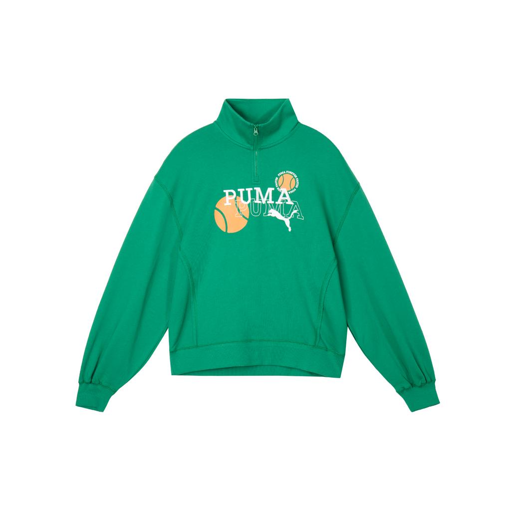 New PUMA Sweatshirts Women's Green 622962-86