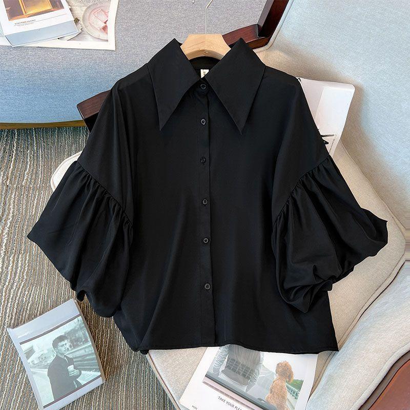 Летняя шифоновая рубашка женская большого размера легкая роскошная шикарная модная свободная рубашка топ