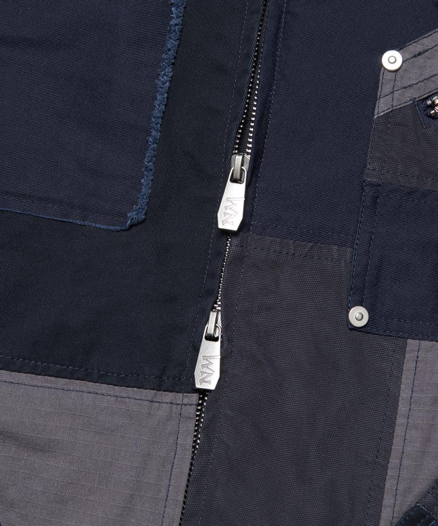 Nomanual Multi Panel Work Jacket - Washed Navy
