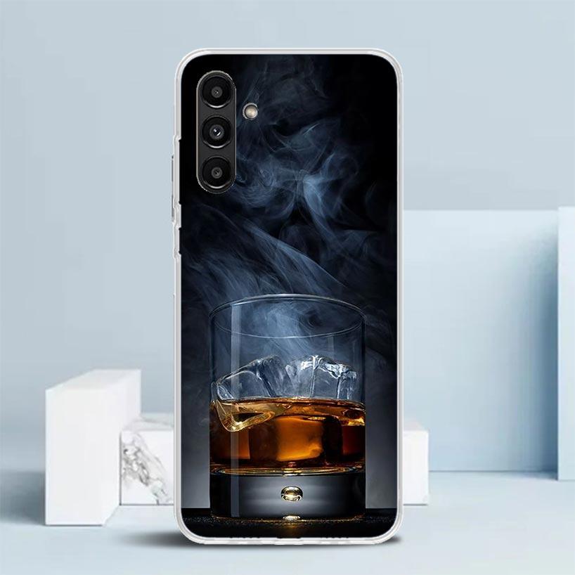 Чехол для телефона "Сигара Виски Ледяной Напиток" для Samsung Galaxy A17 A37 A57 A16 A15 A14 A13 A56 A55 A54 A53 A36 A35 A34 A33 A26 A25 A24 A2
