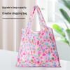 Экологичная складная сумка большой вместимости для покупок и хранения - Креативная портативная сумка с принтом