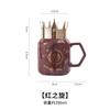 Crown Mirror Mug Ceramic Fashion Decoration Creative Personality with Lid High Appearance Cute Student Female Water Cup