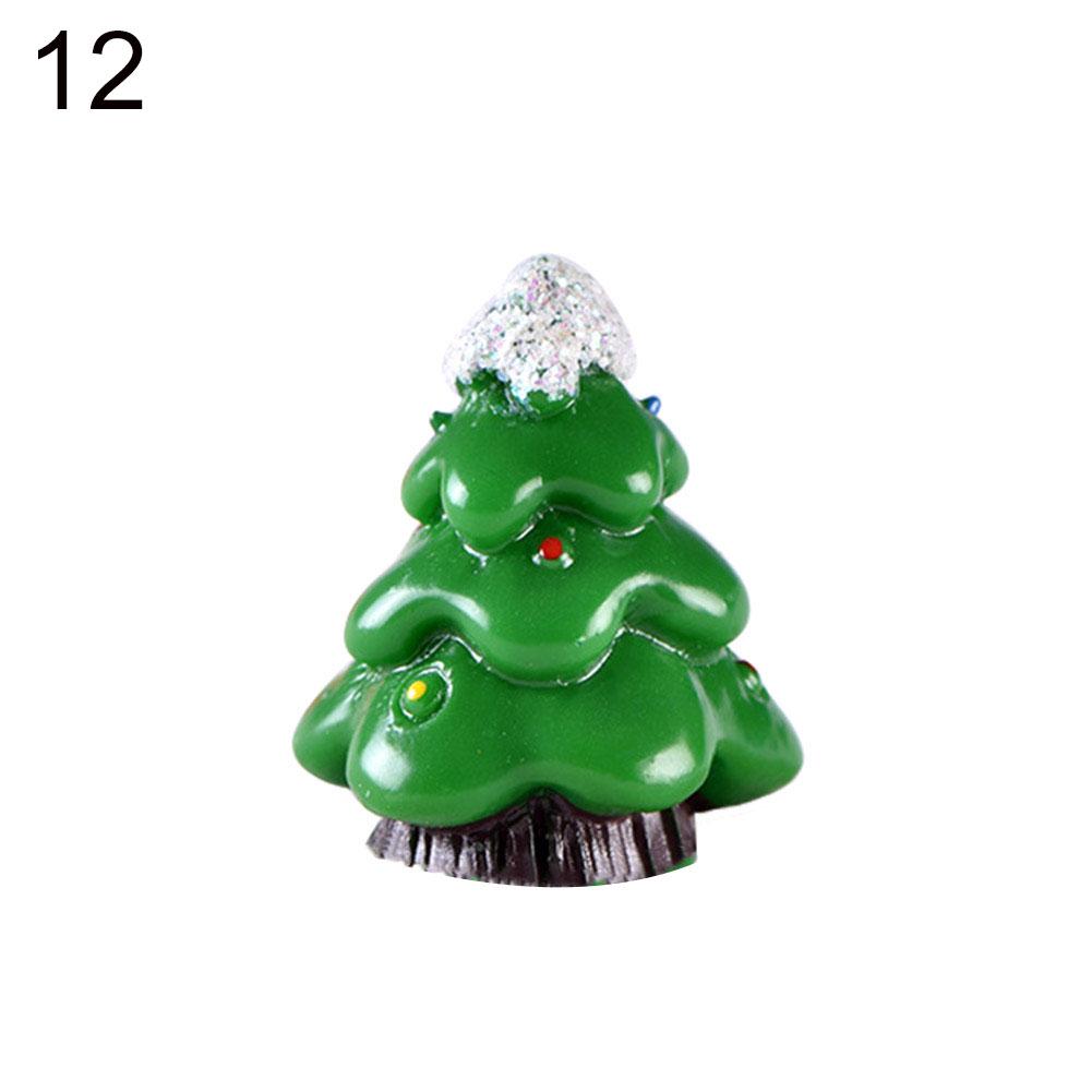 Мини-фигурка из смолы Рождественская елка Клаус DIY Садовая фея Санта Снеговик Украшения MIT