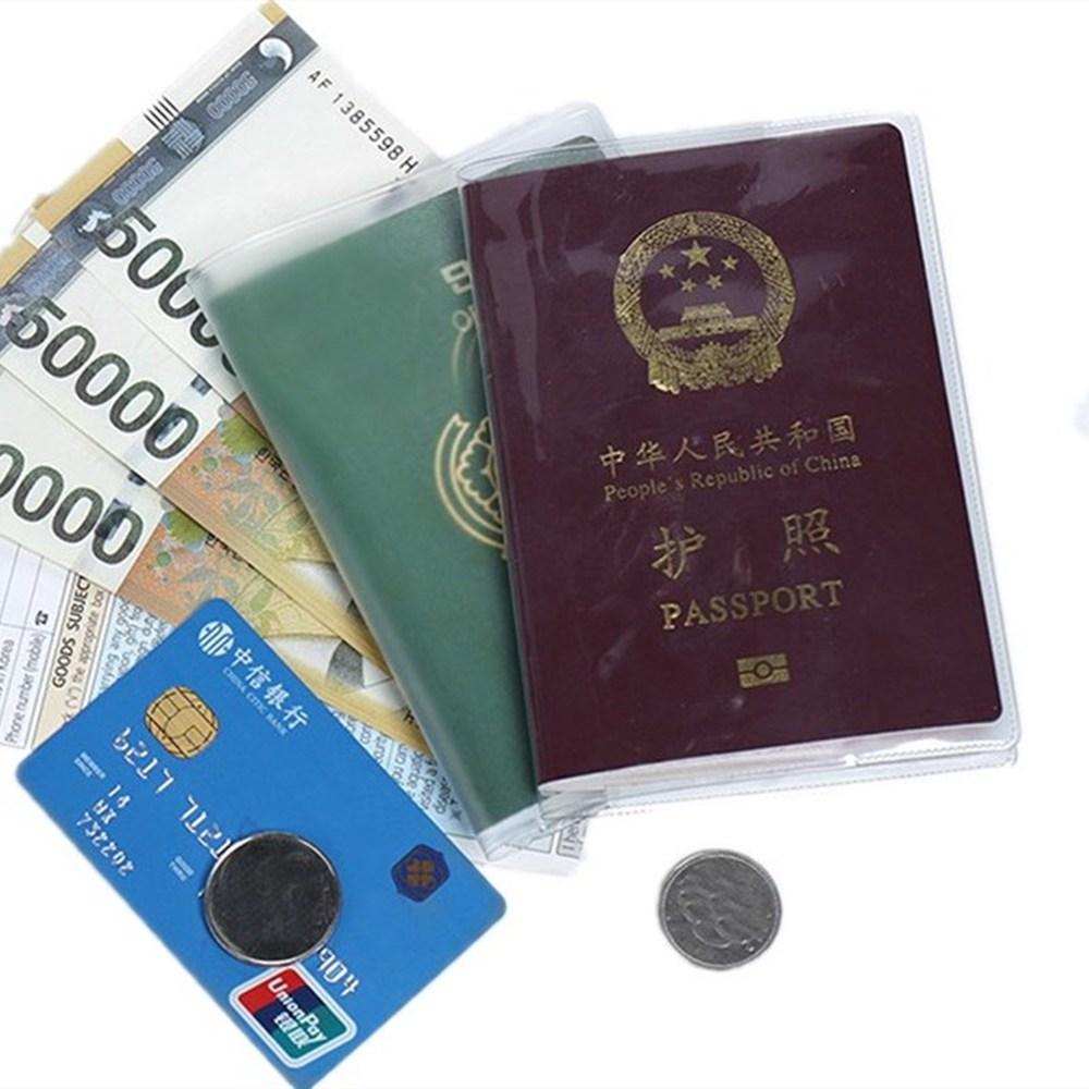 2 шт., прозрачные водонепроницаемые держатели для удостоверений личности, дорожный чехол для паспорта с грязью, чехол-бумажник, защита для паспорта, чехол для кредитной карты из ПВХ