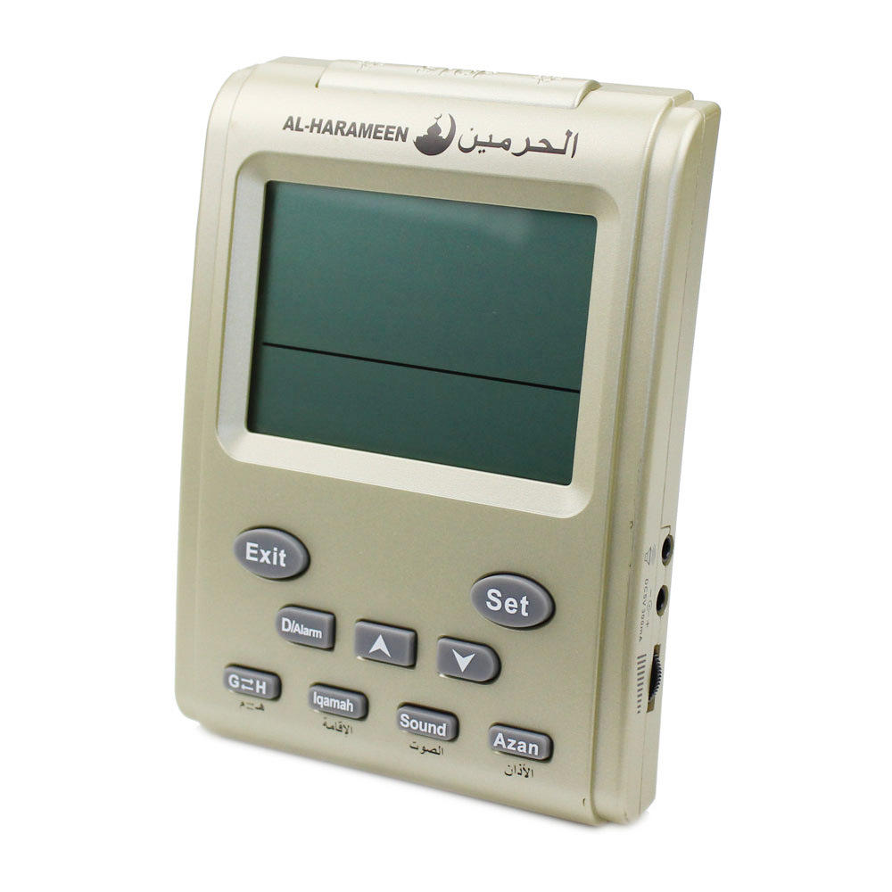 Prayer Ramadan Remote Multi-Function Islamic Mosque Azan Clock Desktop Digital Clock Muslim Desk Table Clock