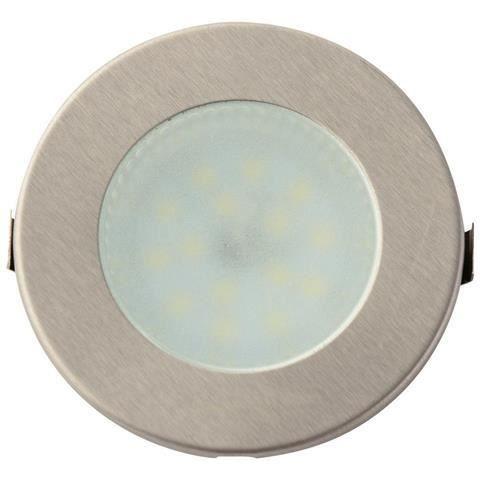 Lot de 10 spots LED rond Mat chrome 2W