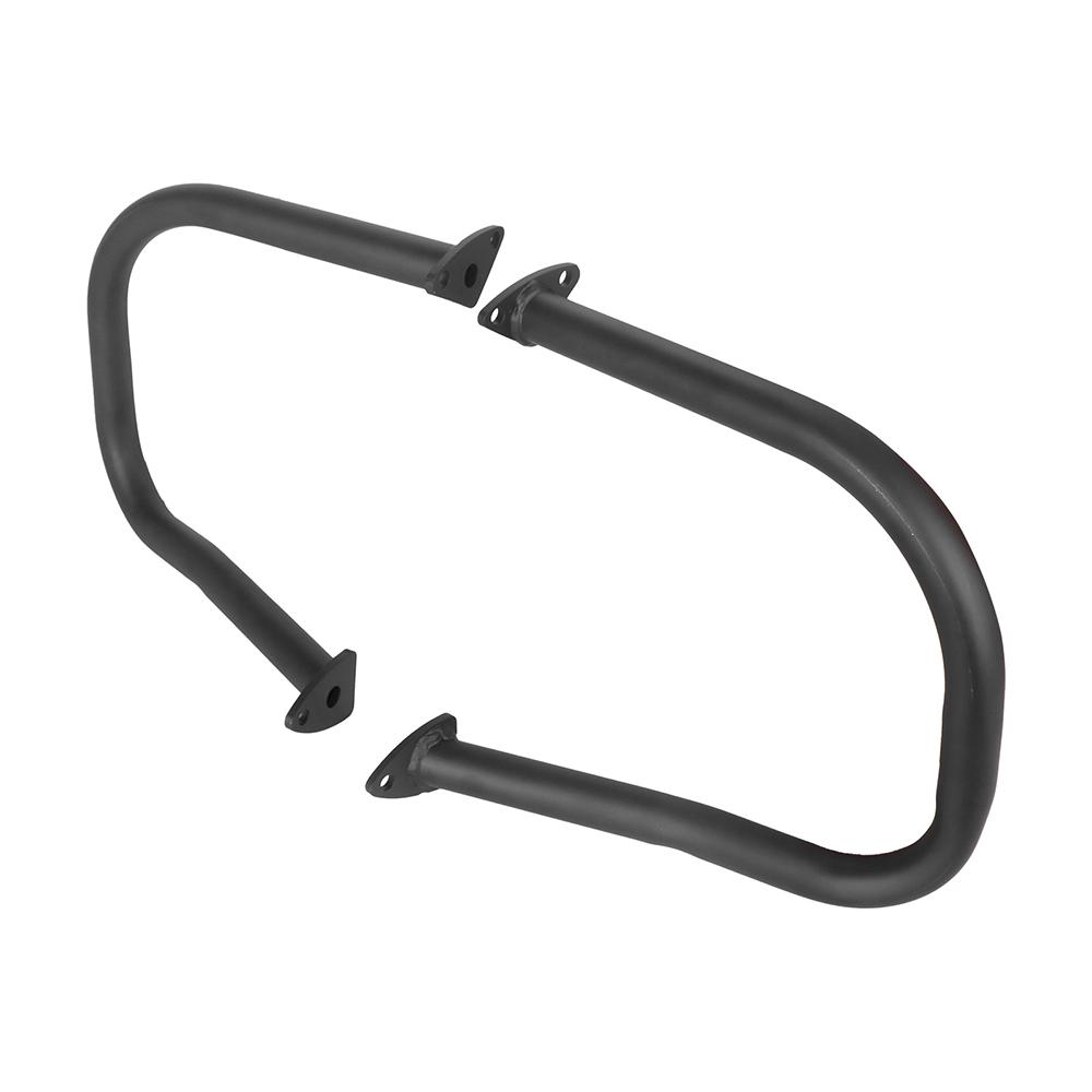 Black/ Chrome Motorcycle Rear Highway Bars Saddlebag Rail Guard Bumper For Indian Chief Vintage Chieftain 14-19 Roadmaster